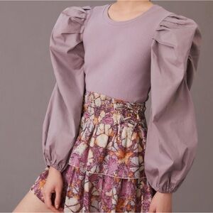 Anthropologie Puff Sleeve Blouse